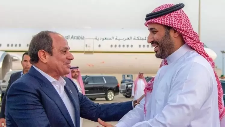 محمد بن سلمان وعبد الفتاح السيسي