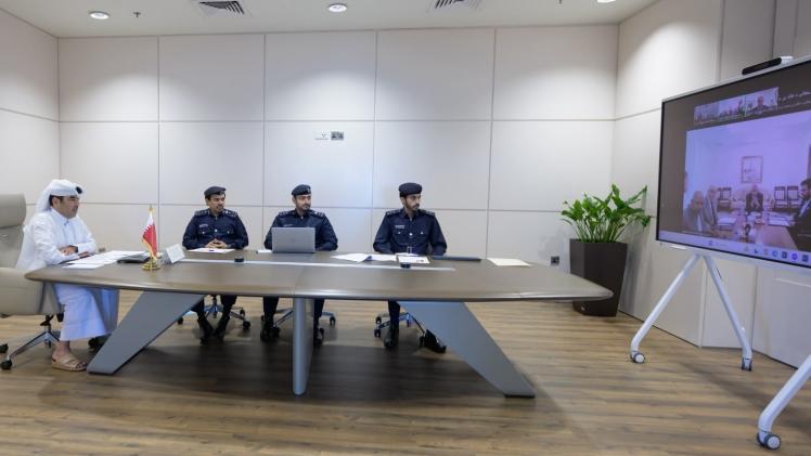 جانب من المشاركة القطرية في الاجتماع