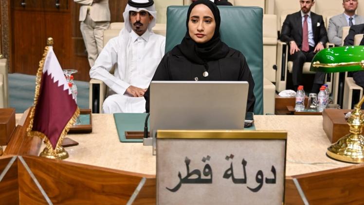 جانب من المشاركة القطرية في الاجتماع