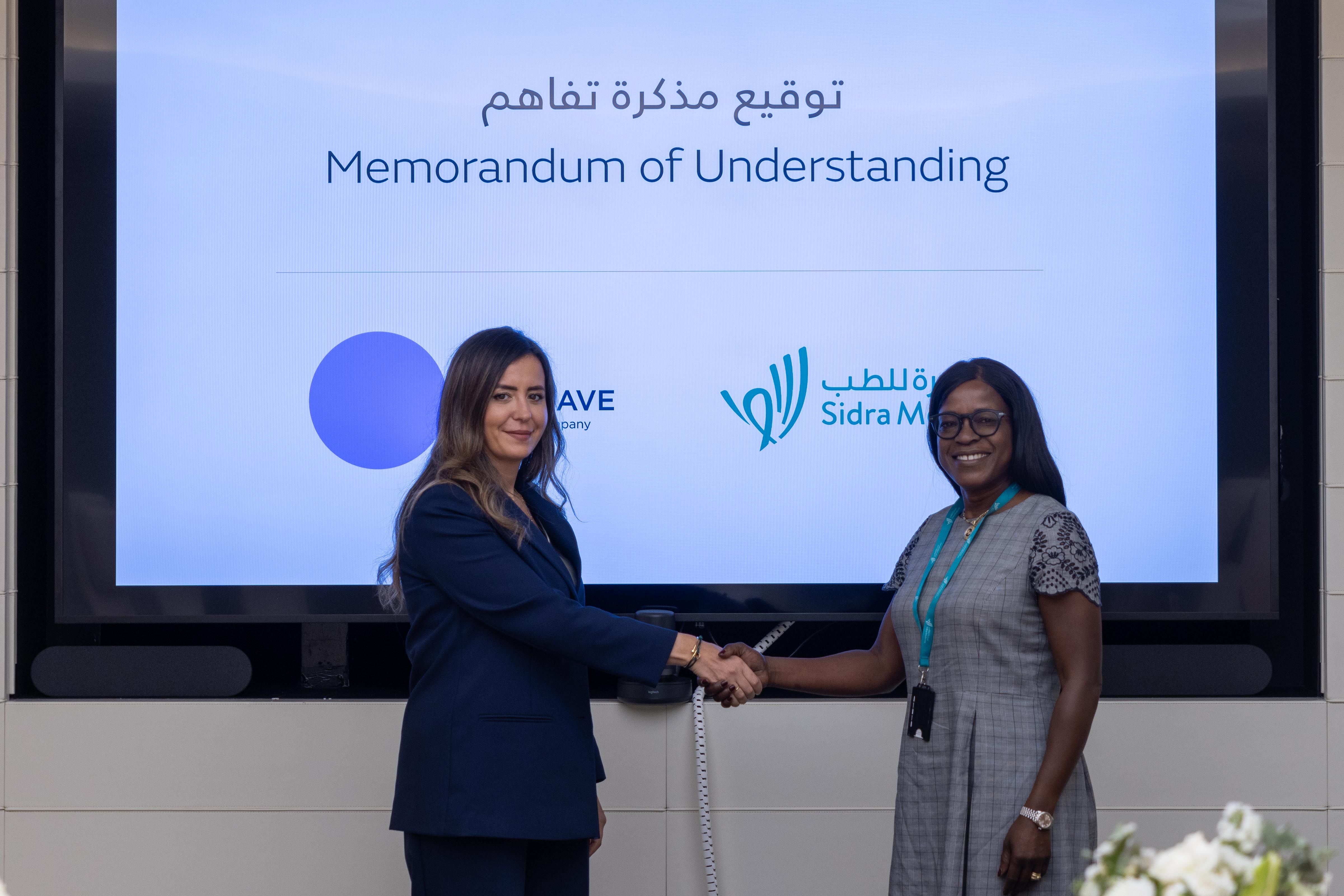 Alia Abdel-Razeq, COO of CellSave Arabia and Dr. Iyabo Tinubu-Karch, Chief Executive Officer of Sidra Medicine